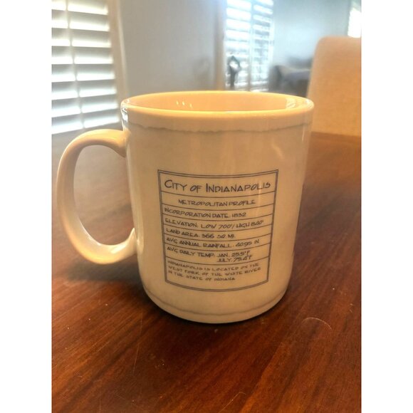 Starbucks City Mug Indianapolis 2009 Skyline Design 18 Fl Oz Ceramic Coffee Cup - Picture 3 of 4